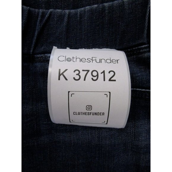 Eileen Fisher Jeans 10P Petite Pull On Straight Denim Pants Stretch - Picture 8 of 8